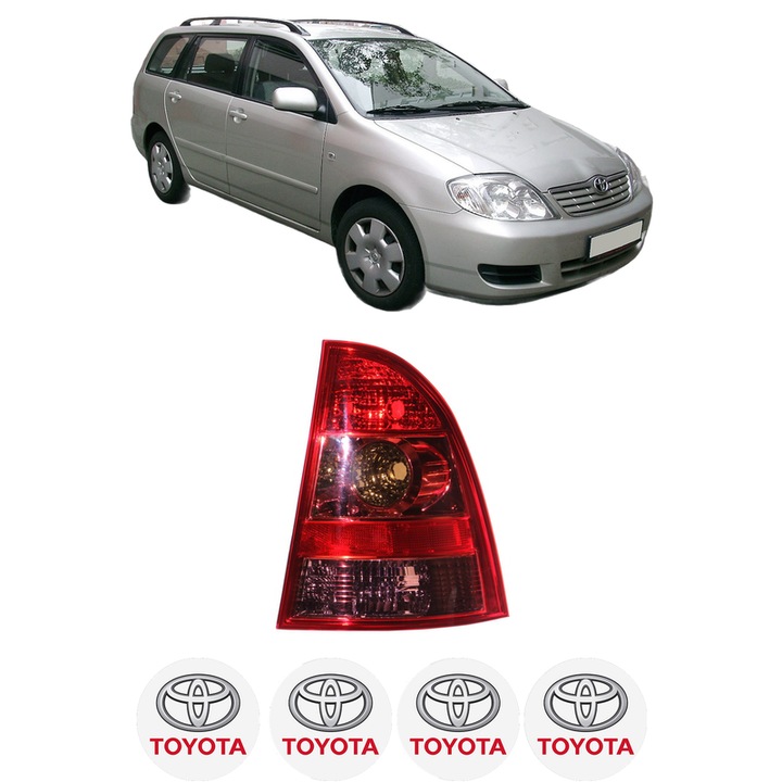 Lampa Stop Spate Dreapta TOYOTA COROLLA Estate (_E12_) din 2002-2007, Auto, DEPO, 4x Stickere auto cu TOYOTA