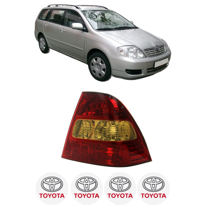 Lampa Stop Spate Dreapta TOYOTA COROLLA Estate (_E12_) din 2002-2007, Auto, DEPO, 4x Stickere auto cu TOYOTA