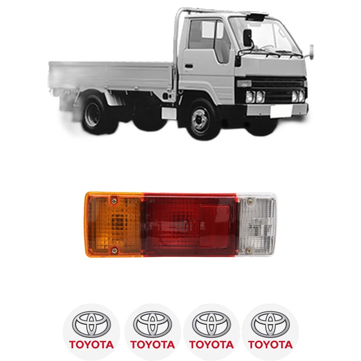 Lampa Stop Spate Stanga TOYOTA DYNA 200 din 1985-1997, Auto, DEPO, 4x Stickere auto cu TOYOTA