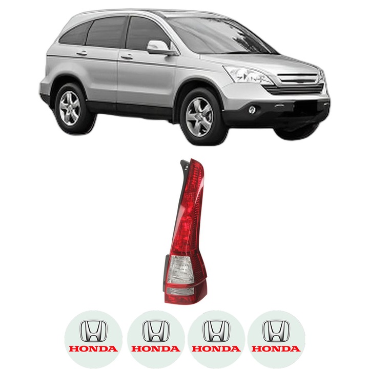 Lampa Stop Spate Dreapta HONDA CR-V III (RE_) din 2006-2012, Auto, DEPO, 4x Stickere auto cu HONDA
