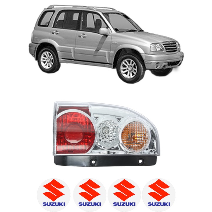 Lampa Stop Spate Stanga SUZUKI GRAND VITARA I (FT, HT) din 1998-2005, Auto, DEPO, 4x Stickere auto cu SUZUKI