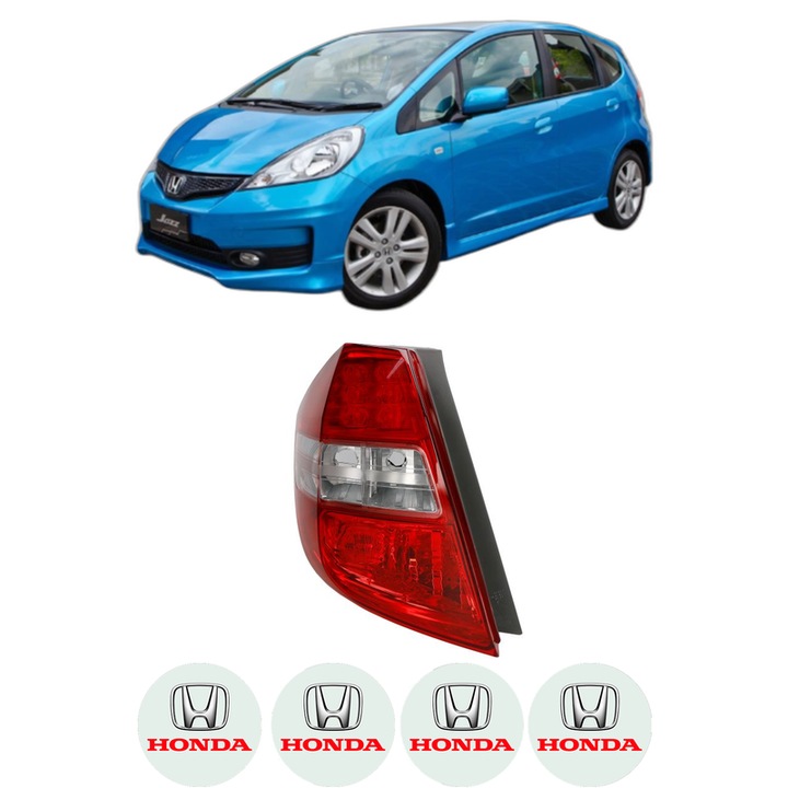 Lampa Stop Spate Stanga HONDA JAZZ SHUTTLE (GG8, GG7, GP2) din 2011-2014, Auto, DEPO, 4x Stickere auto cu HONDA