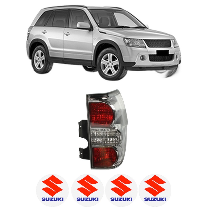 Lampa Stop Spate Dreapta SUZUKI GRAND VITARA II (JT, TE, TD) din 2005-2015, Auto, DEPO, 4x Stickere auto cu SUZUKI