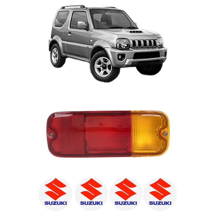 Lampa Stop Spate Dreapta SUZUKI JIMNY Open Off-Road Vehicle (SN) din 1998-2004, Auto, DEPO, 4x Stickere auto cu SUZUKI