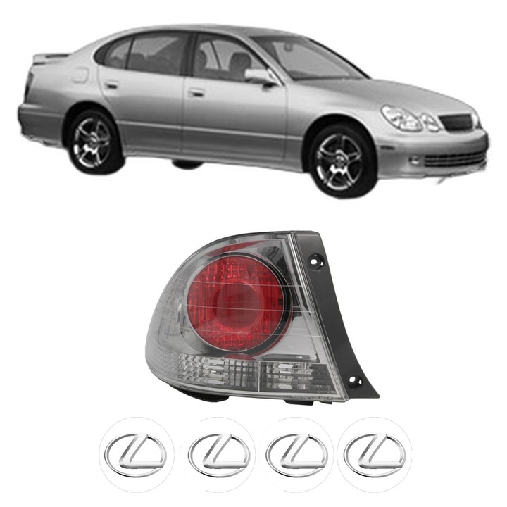 Lampa Stop Spate Stanga LEXUS GS (_S16_) din 2000-2004, Auto, DEPO, 4x Stickere auto cu LEXUS