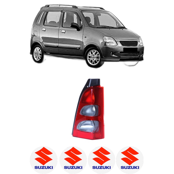 Lampa Stop Spate Dreapta SUZUKI WAGON R+ (MA) din 2000-2006, Auto, DEPO, 4x Stickere auto cu SUZUKI