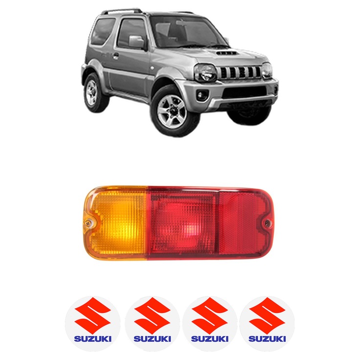 Lampa Stop Spate Stanga SUZUKI JIMNY Open Off-Road Vehicle (SN) din 1998-2004, Auto, DEPO, 4x Stickere auto cu SUZUKI
