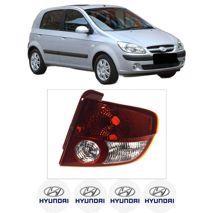 Lampa Stop Spate Dreapta HYUNDAI GETZ (TB) din 2002-2010, Auto, DEPO, 4x Stickere auto cu HYUNDAI