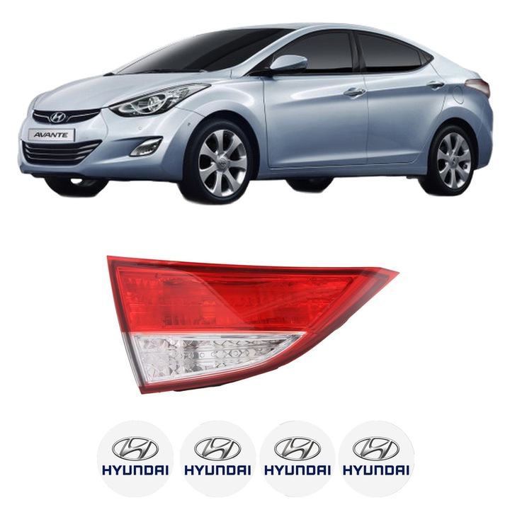 Lampa Stop Spate Stanga HYUNDAI ELANTRA V Saloon (MD, UD) din 2010-2016, Auto, DEPO, 4x Stickere auto cu HYUNDAI