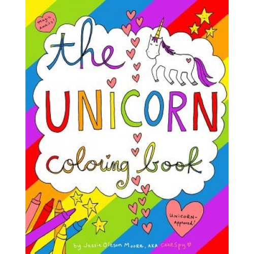 The Unicorn Coloring Book, Jessie Oleson Moore (Author)