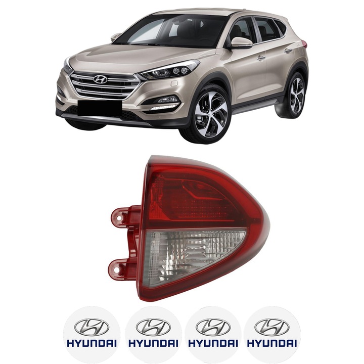 Lampa Stop Spate Dreapta HYUNDAI TUCSON SUV Van (TLE) din 2015-2020, Auto, DEPO, 4x Stickere auto cu HYUNDAI