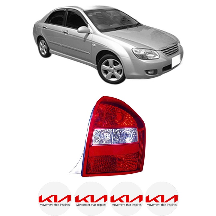 Lampa Stop Spate Dreapta KIA CERATO I Saloon (LD) din 2004-2009, Auto, DEPO, 4x Stickere auto cu KIA