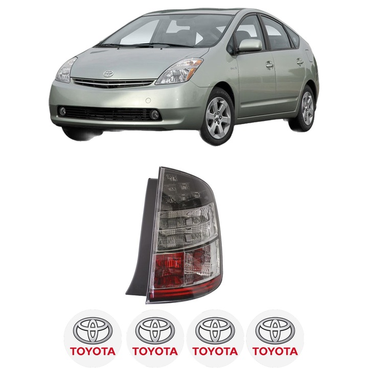 Lampa Stop Spate Dreapta TOYOTA PRIUS Liftback (_W2_) din 2003-2009, Auto, DEPO, 4x Stickere auto cu TOYOTA