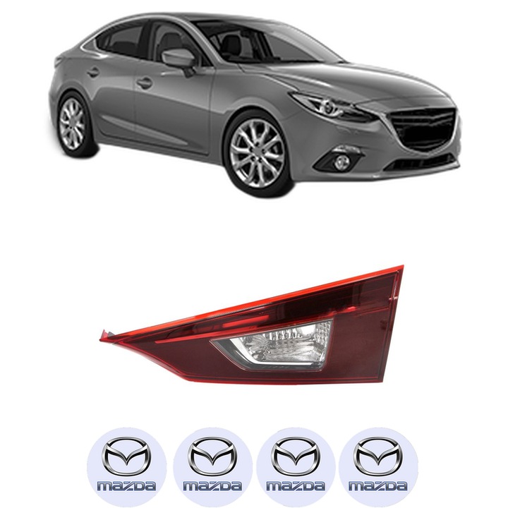 Lampa Stop Spate Dreapta MAZDA 3 Saloon (BM_, BN_) din 2013-2019, Auto, DEPO, 4x Stickere auto cu MAZDA