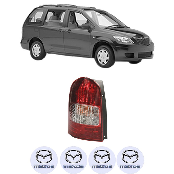 Lampa Stop Spate Stanga MAZDA MPV II (LW) din 1999-2006, Auto, DEPO, 4x Stickere auto cu MAZDA