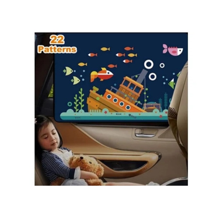 Сенник за кола с UV защита, комплект 2 броя, за деца, домашни любимци и възрастни