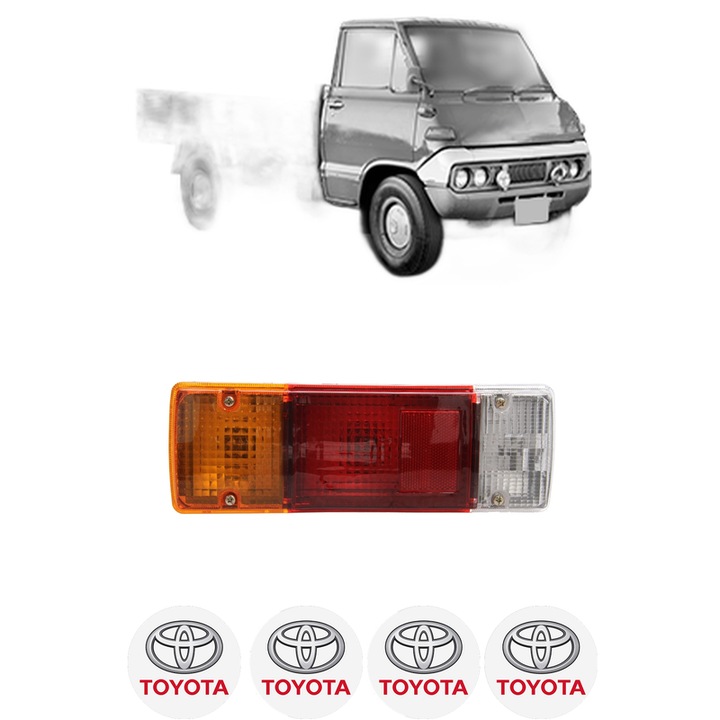 Lampa Stop Spate Stanga TOYOTA DYNA 150 din 1985-1995, Auto, DEPO, 4x Stickere auto cu TOYOTA