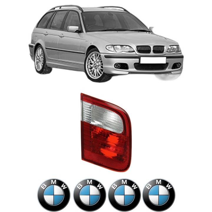 Lampa Stop Spate Stanga BMW Seria 3 Touring (E46) din 1999-2005, Auto, DEPO, 4x Stickere auto cu BMW
