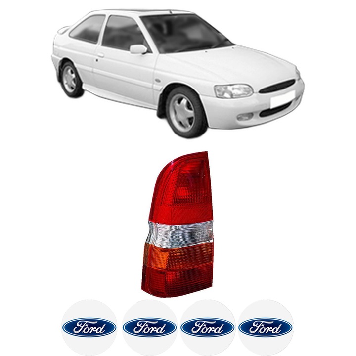 Lampa Stop Spate Stanga FORD ESCORT VI (GAL, AAL, ABL) din 1995-1998, Auto, DEPO, 4x Stickere auto cu FORD