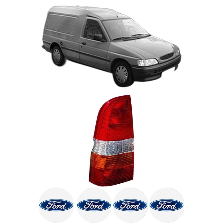 Lampa Stop Spate Stanga FORD ESCORT V Express (AVF) din 1990-1994, Auto, DEPO, 4x Stickere auto cu FORD