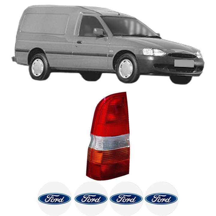 Lampa Stop Spate Stanga FORD ESCORT VI Estate Van (AVL) din 1995-2001, Auto, DEPO, 4x Stickere auto cu FORD