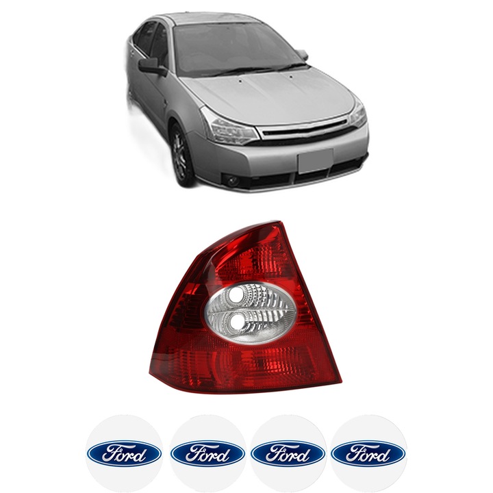 Lampa Stop Spate Stanga FORD USA FOCUS din 1998-2021, Auto, DEPO, 4x Stickere auto cu FORD USA