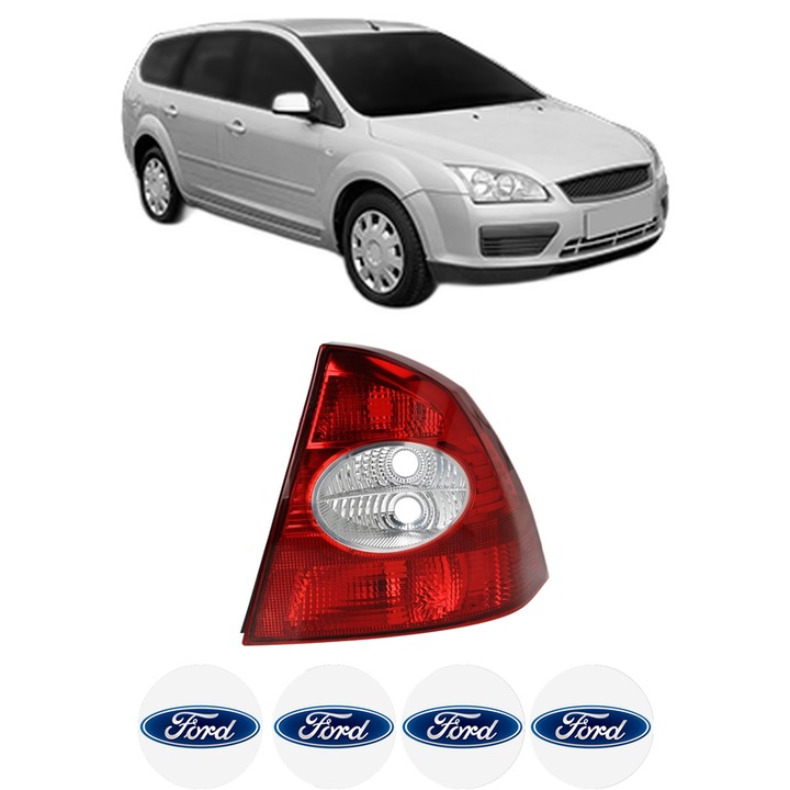 Lampa Stop Spate Dreapta FORD FOCUS II Estate Van din 2004-2011, Auto, DEPO, 4x Stickere auto cu FORD