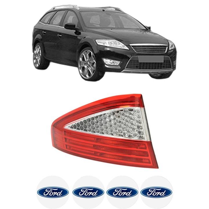 Lampa Stop Spate Stanga FORD MONDEO IV (BA7) din 2007-2015, Auto, DEPO, 4x Stickere auto cu FORD