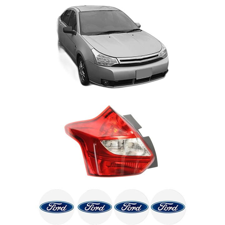 Lampa Stop Spate Stanga FORD USA FOCUS din 1998-2021, Auto, DEPO, 4x Stickere auto cu FORD USA
