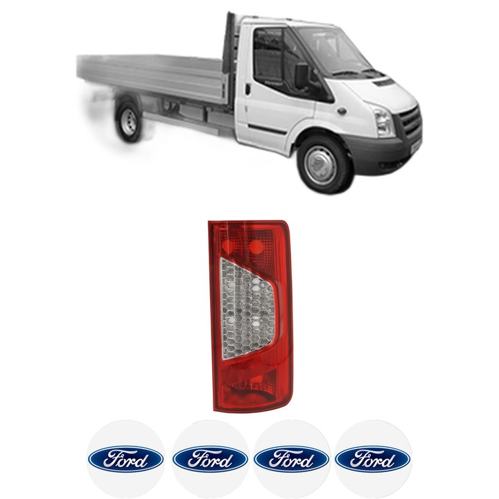 Lampa Stop Spate Dreapta FORD TRANSIT Platform/Chassis (FM_ _, FN_ _, FF_ _) din 2006-2014, Auto, DEPO, 4x Stickere auto cu FORD