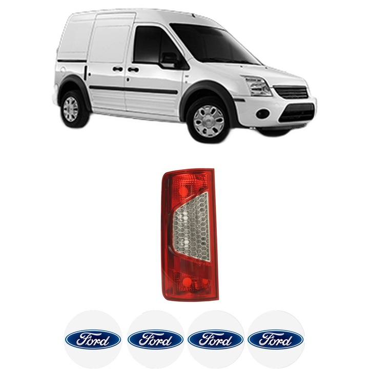 Lampa Stop Spate Stanga FORD TRANSIT CONNECT (P65_, P70_, P80_) din 2002-2013, Auto, DEPO, 4x Stickere auto cu FORD
