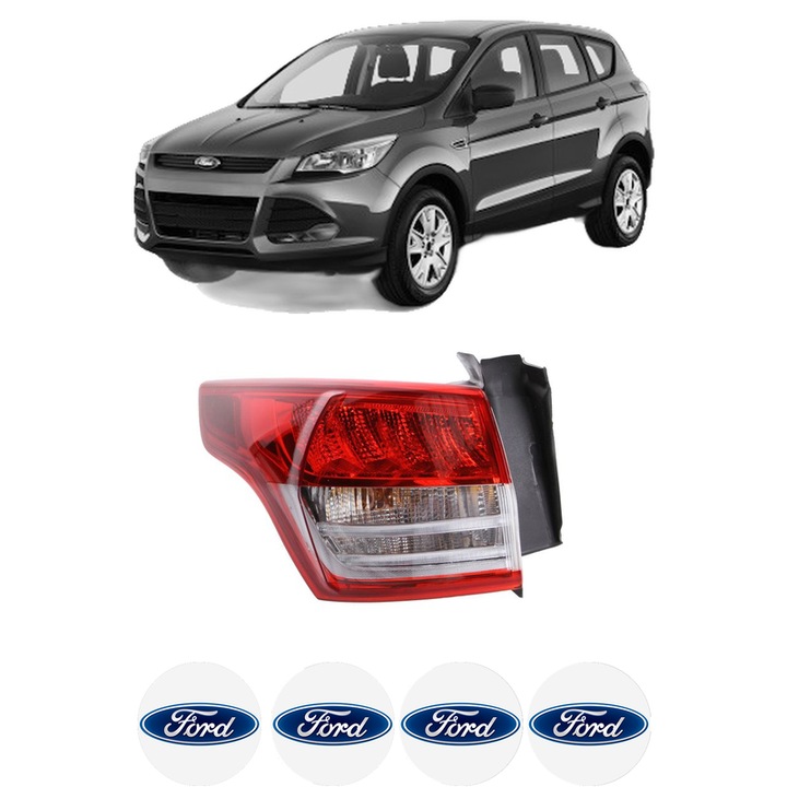 Lampa Stop Spate Stanga FORD KUGA II VAN din 2014-2019, Auto, DEPO, 4x Stickere auto cu FORD