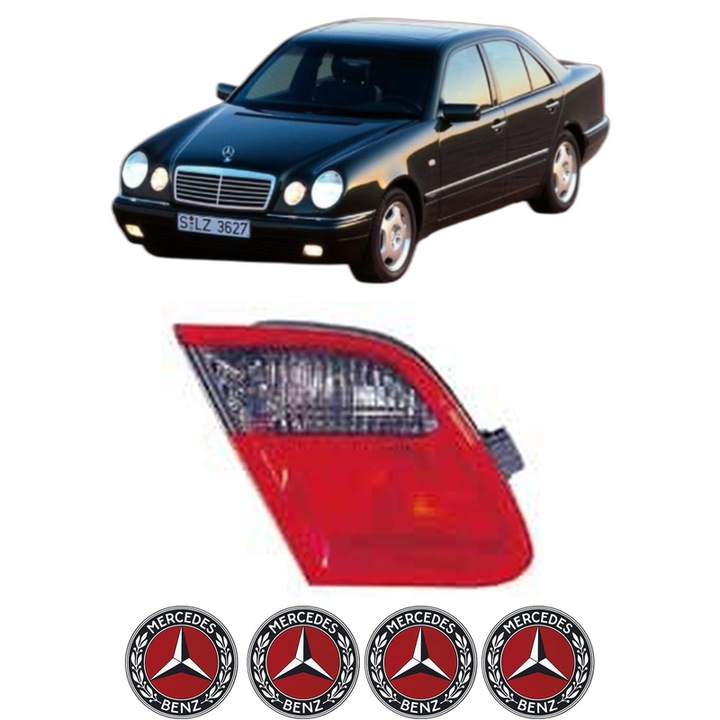 Lampa Stop Spate Stanga MERCEDES-BENZ E-CLASS (W210) din 1995-2002, Auto, DEPO, 4x Stickere auto cu MERCEDES-BENZ