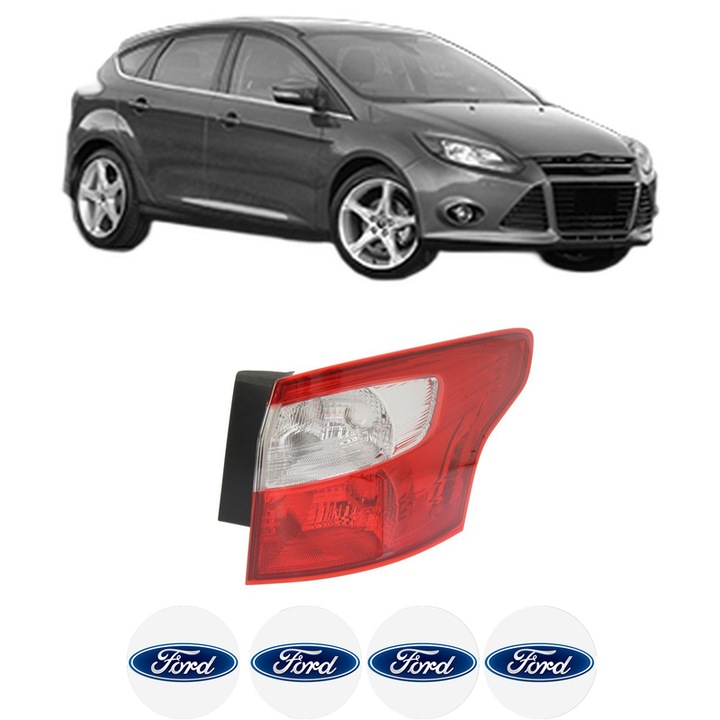 Lampa Stop Spate Dreapta FORD FOCUS III din 2010-2020, Auto, DEPO, 4x Stickere auto cu FORD