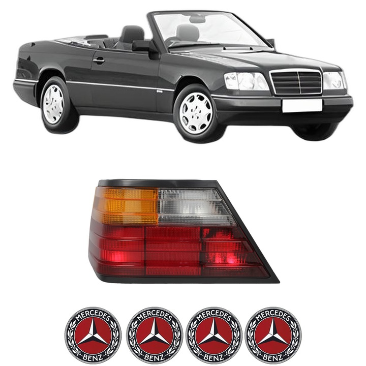 Lampa Stop Spate Stanga MERCEDES-BENZ 124 Convertible (A124) din 1992-1993, Auto, DEPO, 4x Stickere auto cu MERCEDES-BENZ