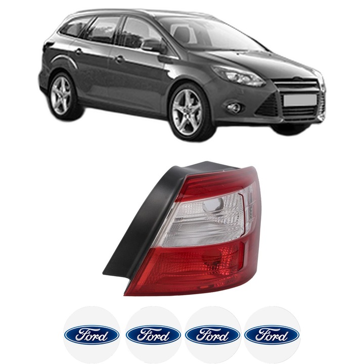Lampa Stop Spate Dreapta FORD FOCUS III Turnier din 2010-2020, Auto, DEPO, 4x Stickere auto cu FORD