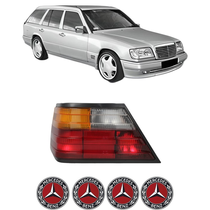 Lampa Stop Spate Stanga MERCEDES-BENZ 124 T-Model (S124) din 1985-1993, Auto, DEPO, 4x Stickere auto cu MERCEDES-BENZ