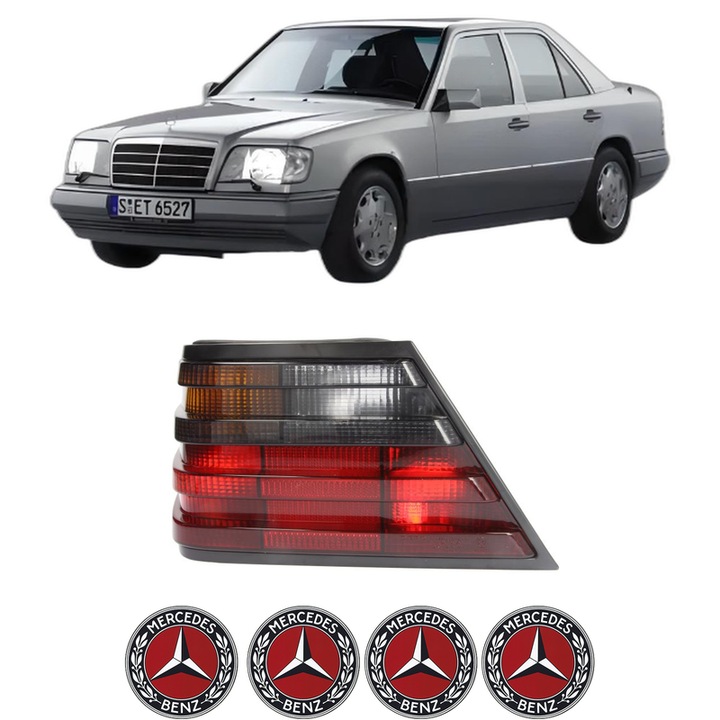 Lampa Stop Spate Stanga MERCEDES-BENZ E-CLASS (W124) din 1993-1995, Auto, DEPO, 4x Stickere auto cu MERCEDES-BENZ
