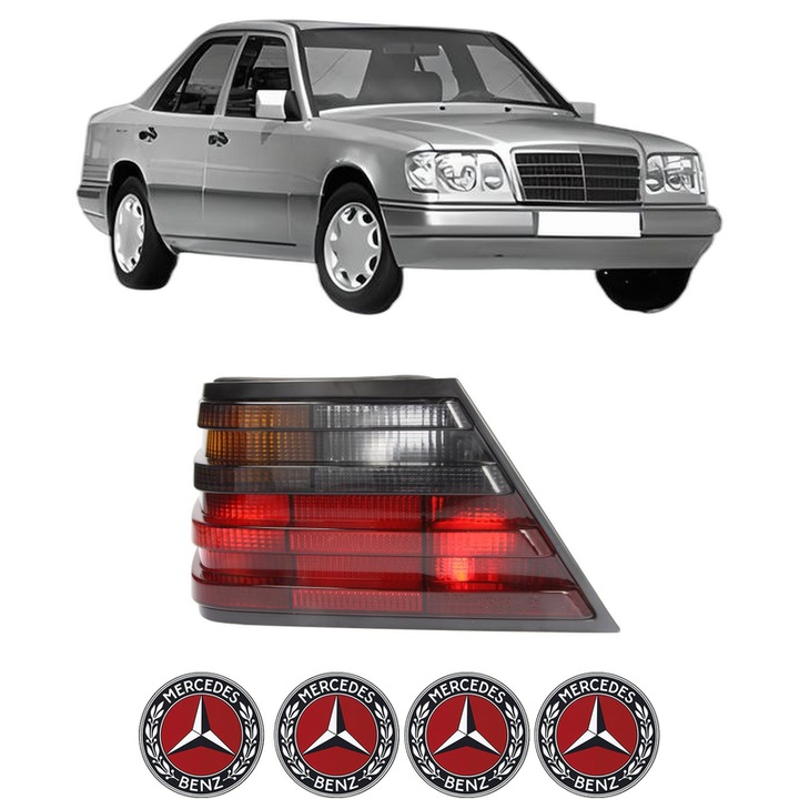 Lampa Stop Spate Stanga MERCEDES-BENZ 124 Saloon (W124) din 1984-1993, Auto, DEPO, 4x Stickere auto cu MERCEDES-BENZ