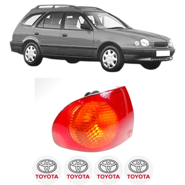 Lampa Stop Spate Stanga TOYOTA COROLLA Estate (_E11_) din 1997-2001, Auto, DEPO, 4x Stickere auto cu TOYOTA