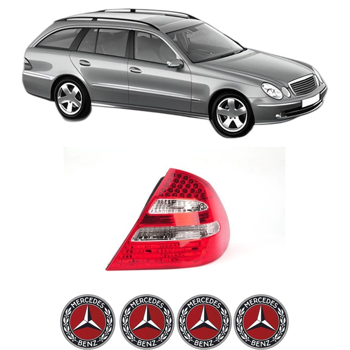 Lampa Stop Spate Dreapta MERCEDES-BENZ E-CLASS T-Model (S211) din 2003-2009, Auto, DEPO, 4x Stickere auto cu MERCEDES-BENZ