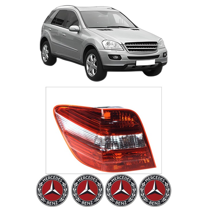 Lampa Stop Spate Stanga MERCEDES-BENZ M-CLASS (W164) din 2005-2011, Auto, DEPO, 4x Stickere auto cu MERCEDES-BENZ