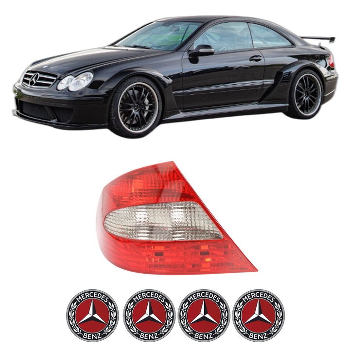 Lampa Stop Spate Stanga MERCEDES-BENZ CLK (C209) din 2002-2009, Auto, DEPO, 4x Stickere auto cu MERCEDES-BENZ