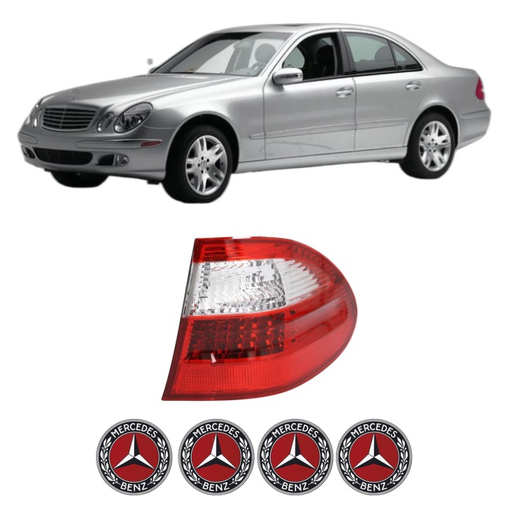 Lampa Stop Spate Dreapta MERCEDES-BENZ E-CLASS Platform/Chassis (VF211) din 2003-2006, Auto, DEPO, 4x Stickere auto cu MERCEDES-BENZ