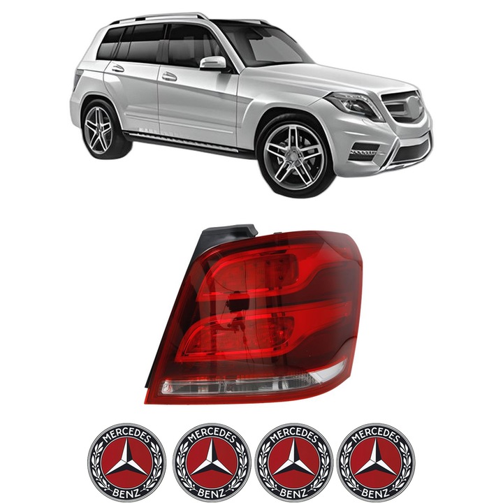 Lampa Stop Spate Dreapta MERCEDES-BENZ GLK-CLASS (X204) din 2008-2015, Auto, DEPO, 4x Stickere auto cu MERCEDES-BENZ