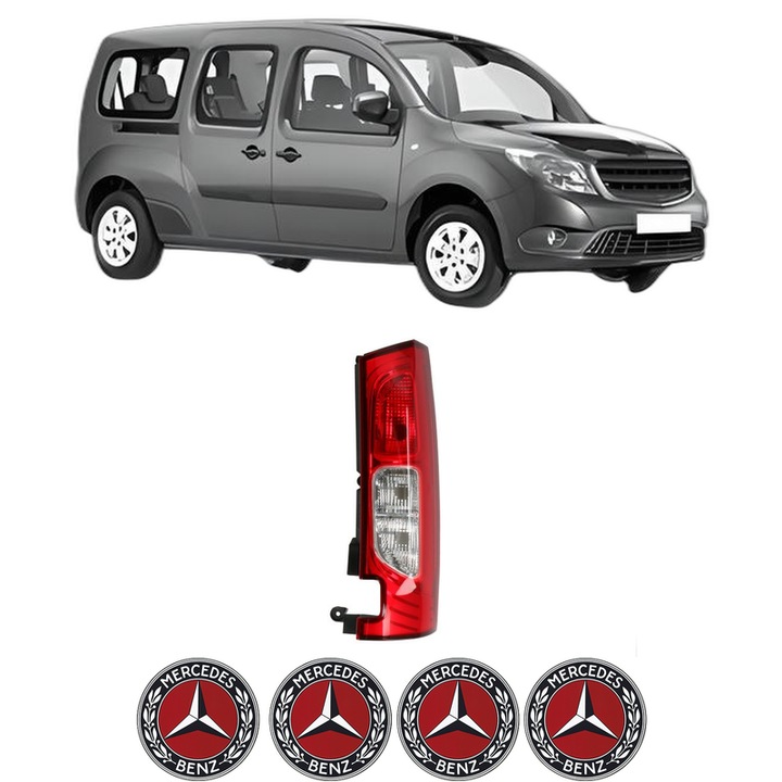Lampa Stop Spate Dreapta MERCEDES-BENZ CITAN MPV (W415) din 2012-2021, Auto, DEPO, 4x Stickere auto cu MERCEDES-BENZ