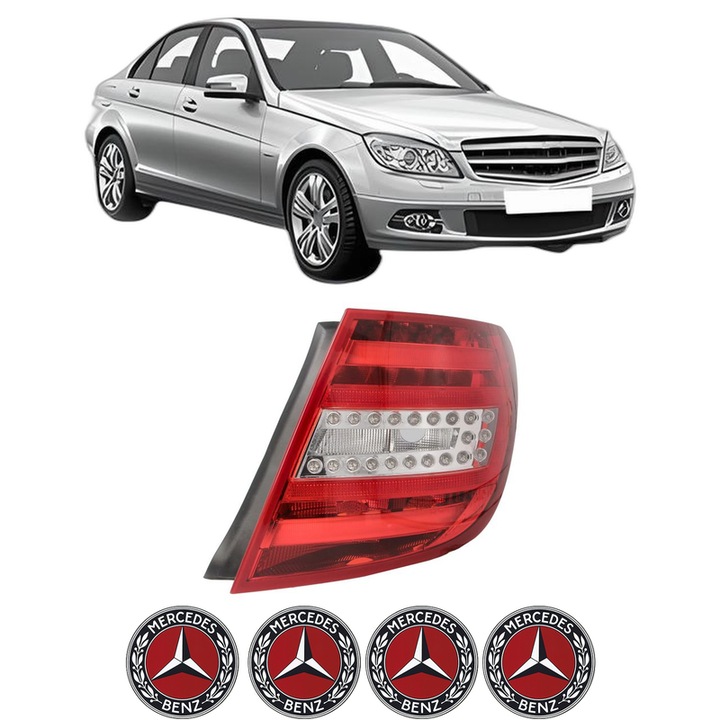 Lampa Stop Spate Dreapta MERCEDES-BENZ C-CLASS (W204) din 2007-2014, Auto, DEPO, 4x Stickere auto cu MERCEDES-BENZ