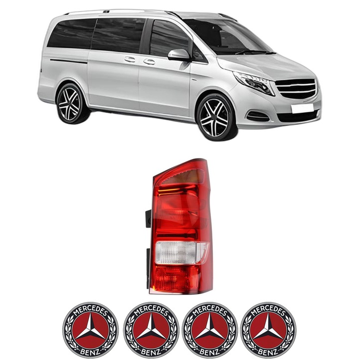 Lampa Stop Spate Dreapta MERCEDES-BENZ V-CLASS (W447) din 2014-2024, Auto, DEPO, 4x Stickere auto cu MERCEDES-BENZ