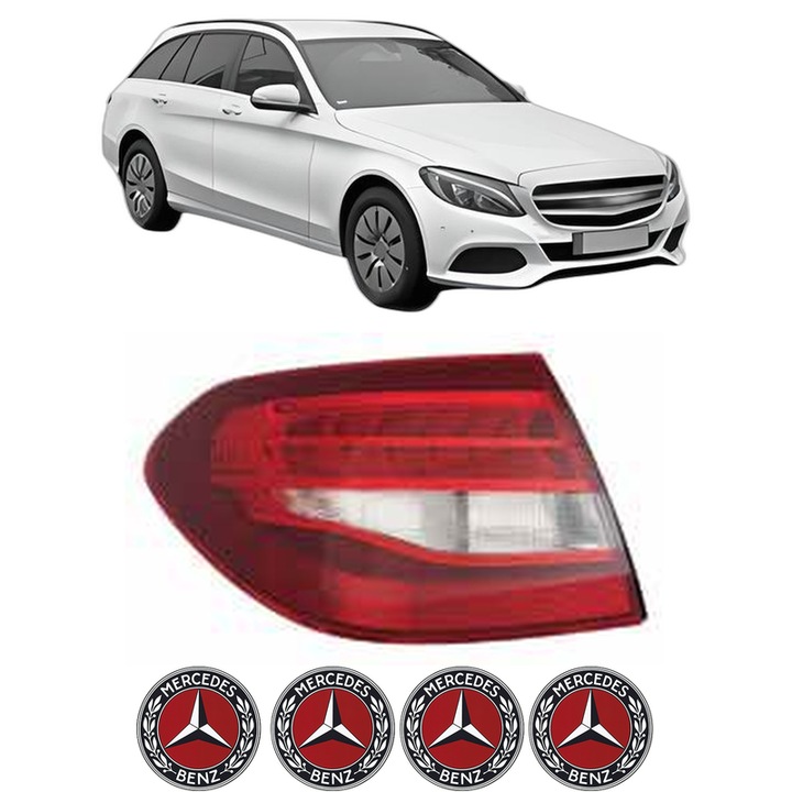 Lampa Stop Spate Stanga MERCEDES-BENZ C-CLASS T-Model (S205) din 2014-2021, Auto, DEPO, 4x Stickere auto cu MERCEDES-BENZ