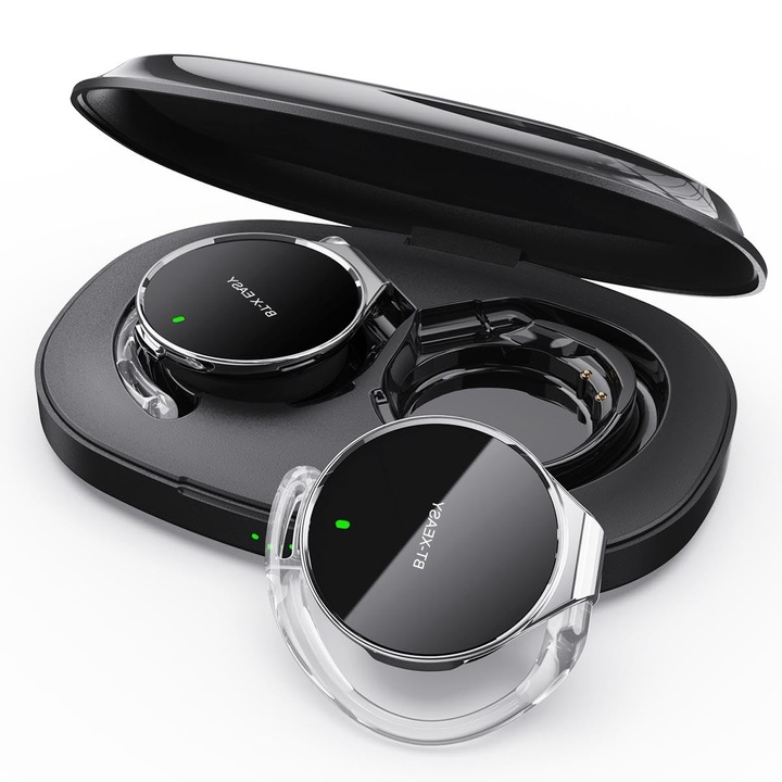 Casti Bluetooth Micool 5.4, vezeték nélküli, zajszűrés, fekete